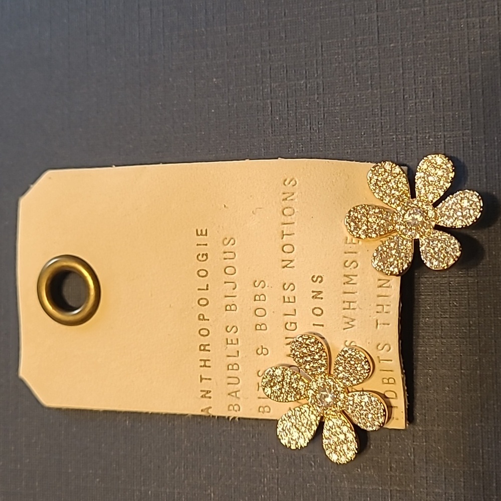 Anthropologie 14K Gold plated earrings